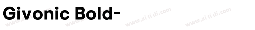 Givonic Bold字体转换